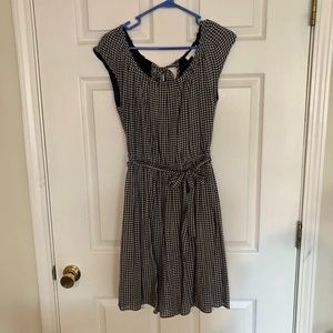 Lauren Conrad Navy Gingham Dress, size XS